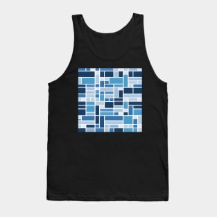 Blue geometric pattern Tank Top